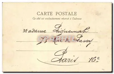 Mantes — Nationale Straße — Ansicht von der Gendarmerie — B.F., Paris — Rückseite