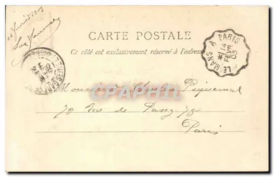 Château de Rambouillet — Oostelijke gevel — A. Bouronna, Imp. Edit., Parijs — Achterkant