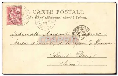 Castello, facciata principale — St Germain-en-Laye — Paris 10198 — Verso