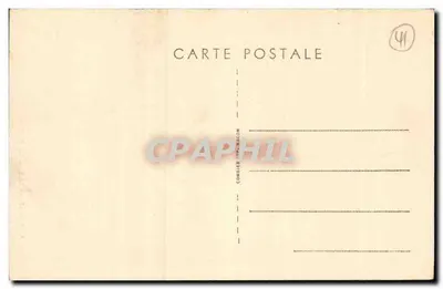 Romorantin (Loire-et-Cher) — O Castelo — Coll. Coueyret — Verso
