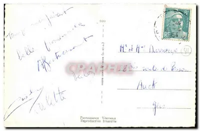 Trôo (Loire-et-Cher) — Vista geral, a igreja, o poço que fala, a gruta, a escada Saint-Gabriel — Editor não identificado — Verso