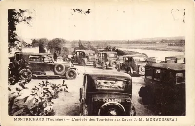 Montrichard (Touraine) — A chegada dos turistas às caves J.-M. Monmousseau