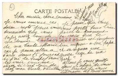 La Ferté-Imbault — Młyn i dom Sonneura — wydawca Hervault-Vouillon, nr 544 — Rewers