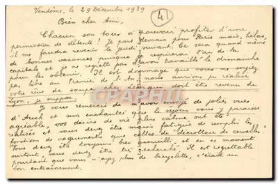 Zadanie w Montrieux — W Vendômois — Wydawca nieznany, numer serii nie widoczny — Rewers