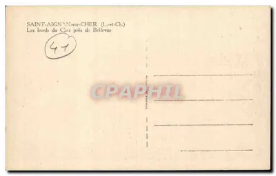 Saint-Aignan-sur-Cher — Brzegi rzeki Cher blisko Bellevue — Dism — Rewers