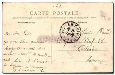 Villeny (L.-et-C.) — Castelo de Bonneville — Petivierge, editor — Verso
