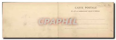 Chambord CARTE DOUBLE CPA Panorama du chateau RaRe — Verso