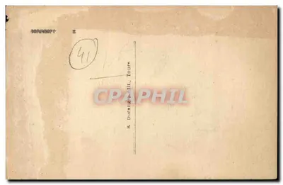 Montoire (L.-et-Ch.) — Plac G.-Clémenceau i Kościół — R. D. — Rewers