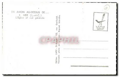 Vista aérea da Igreja em L'Église - A Igreja e vista geral — Edição LAPIE SERVICE AÉRIEN — Verso