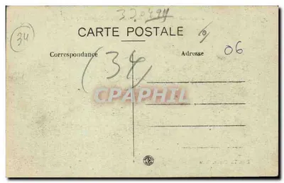 CETTE — Les Rochers de la Corniche — Hôpitaux 14 et 15 — Edit. Th. Gaubert, Cet — Rewers
