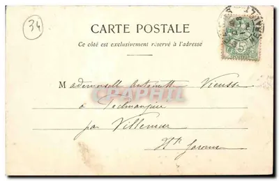 Béziers - Les Allées Paul Riquet — M.P. Phot. J. Debât-Crisa — Verso