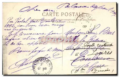 Palavas - The Beach — Edition L.-J. Albaïlle, Montpellier, No. 39 — Back