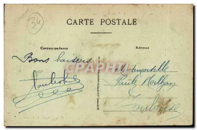 Palavas — Plaża — Kursaal — Wyd. L. J. Albaille, Montpellier — Rewers