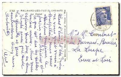 Palavas-les-Flots — Il Canale — Edizioni Niton, n° 2760 — Verso