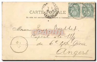 Palavas, blisko Montpellier — Kąpiel — Foto Bujanet — Rewers