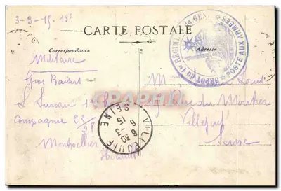 Palavas-les-Flots - A Praia — Édit J. Claparède Palavas — Verso