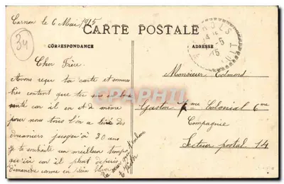 Palavas — Kanał i obie brzegi — Wydawnictwo L.J. Albattle, Montpellier, nr 106 — Rewers