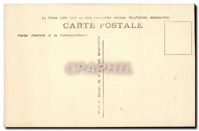 CETTE - Estação Balnear — O Mar em Fúria — Golpes de Mar nas Falésias da Corniche — Verso