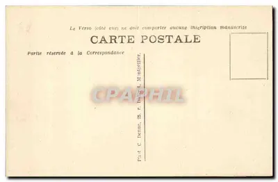 CETTE - Estação Balnearia — Concurso de Joutes Regionais — Editor: C. Denne, 25, rue Denne, Montpellier — Verso