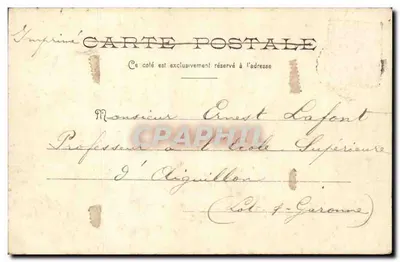 Garde-Côtes Achéron — Navio da Garde-Côtes em Ochsen, França — Fot. Poulhet-Boschres, Ochsen — Verso