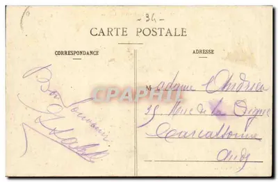 Palavas-les-Flots - La Jetée — Editore : Férec-Hall Montpellier, n°72 — Verso