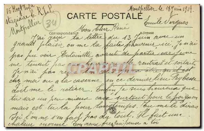 Palavas — A Praia — Edit. J. Joué, Bazar Populaire, Montpellier — Verso
