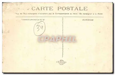 Palavas - O Canal — editor das Nouvelles Galeries, n°59 — Verso