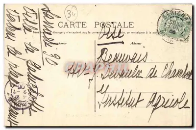 Béziers — As Margens do Canal — Recordações — Verso