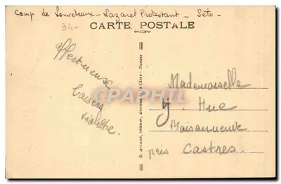 Sète - Molo św. Ludwika — wydawca G. Artaud, Nantes, nr 37 — Rewers