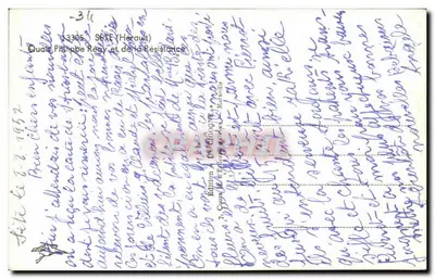Sète (Hérault) — Quai Philippe Réguy e a Resistência — Editor D. GIGOINE, Marselha — Verso