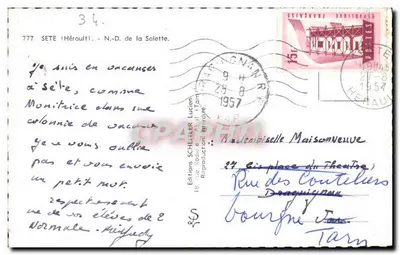 Igreja de La Salette — Hérault — Edições Scheitler Lucien — Verso