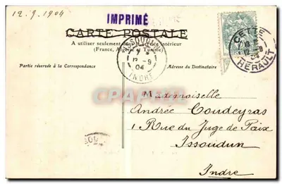 CETTE, Kursaal — Hérault — 96 — wydawca MTPL — Rewers