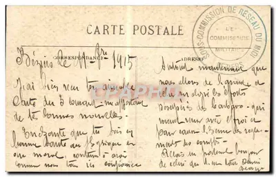 Béziers — As Margens do Ore — Mazet Pons, Héziers — Verso