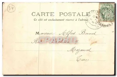 Côte de Cetté — Coup de Mer et Tempête — Photos P. R., Cetté, n°8 — Verso