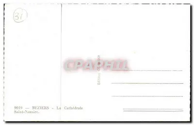 Béziers — Katedra św. Nazariusza — Wydawnictwo Glainny — Rewers