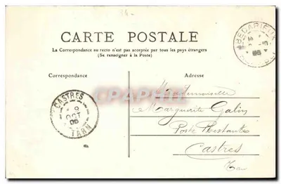 Bédarieux — Usina hidrelétrica do Martinet — editor desconhecido, n° 299 — Verso