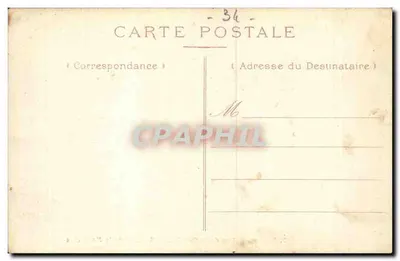 Béziers — Rue de la République & Place de la Madeleine — Editor K.D. n°17 — Verso