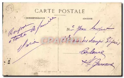 Béziers — Widok Esplanady i Kaserny Huszarów — Magne-Pons, Béziers — Rewers