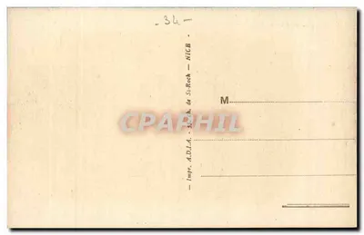Palavas-les-Flots — El Casino y los Chalets — editor A.D.I.A. de St-Roch, n° 7929 — Reverso