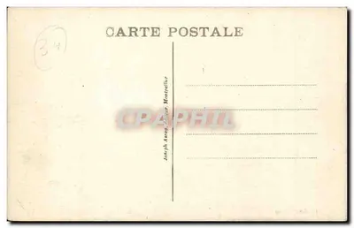 Palavas-les-Flots — De Digue — Joseph Array, uitgever Montpellier — Achterkant
