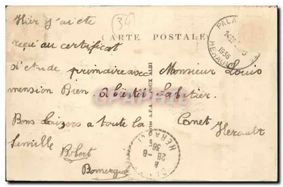 Palavas-les-Flots — Powrót rybaków — L'Hérault Illustré, nr 7 — Rewers