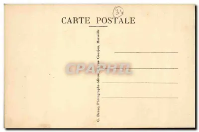 Sète (Hérault) — Estação Balneária - Quedas da Cidade e do Sul - Navios Mercantes e os Dois Correios de Argel — Verso