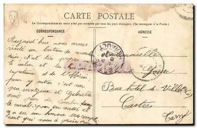 As Joutes de Béziers — Editor A. Bertrand, série não identificada — Verso