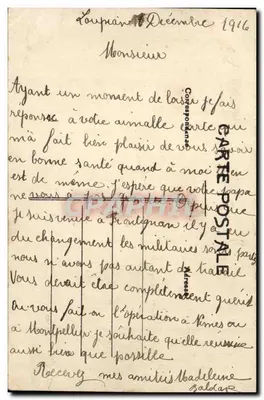 Béziers — Rua Nacional — Mazéol-Pons, Béziers — Verso
