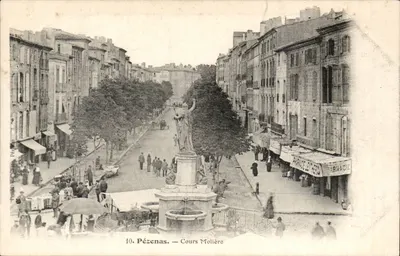 Pézenas — Cours Molière — editor Poulain & Cie, n°10