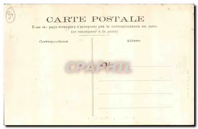 Pézenas — Cours Molière — editor Poulain & Cie, n°10 — Verso