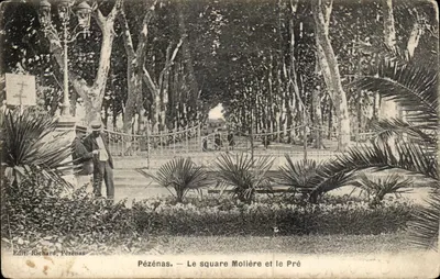 Pézénas — O square Molière e o Pré — Edit. Richard, Pézénas