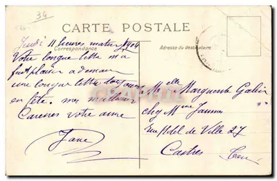 Palavas — O Canal — Edição das Novas Calènes, Montpellier — Verso