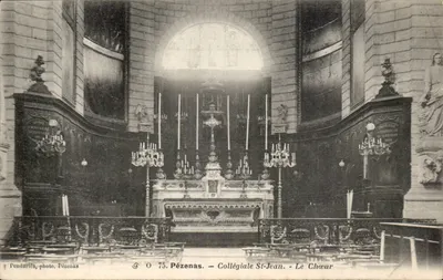 Catedral de São João - O Coro — Pézenas, editor Pendariès, n° 75