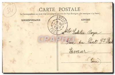 Valras-la-Plage, perto de Béziers — Na Praça — M. Pons, fot. — Verso